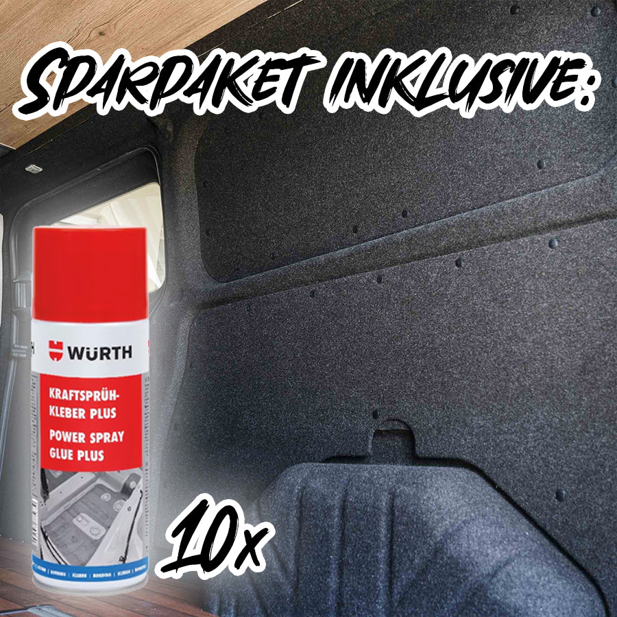 B4F CARPET-FILZ - Sparpaket inkl. Sprühkleber - Filz für deinen Campervan