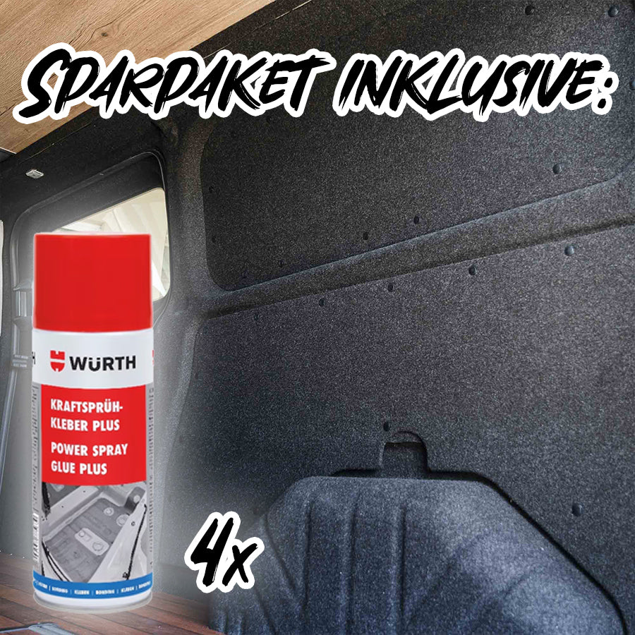 B4F CARPET-FILZ - Sparpaket inkl. Sprühkleber - Filz für deinen Campervan