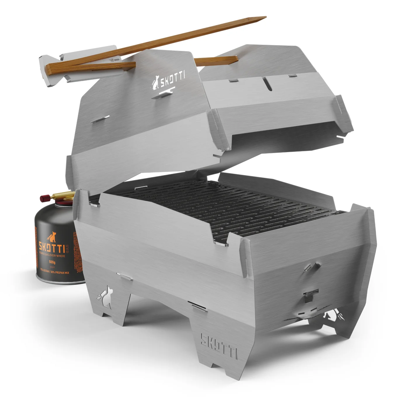 SKOTTI GRILL + CAP + 3 X GAS
