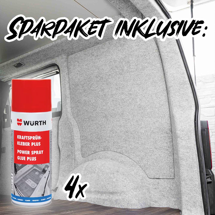B4F CARPET-FILZ - Sparpaket inkl. Sprühkleber - Filz für deinen Campervan