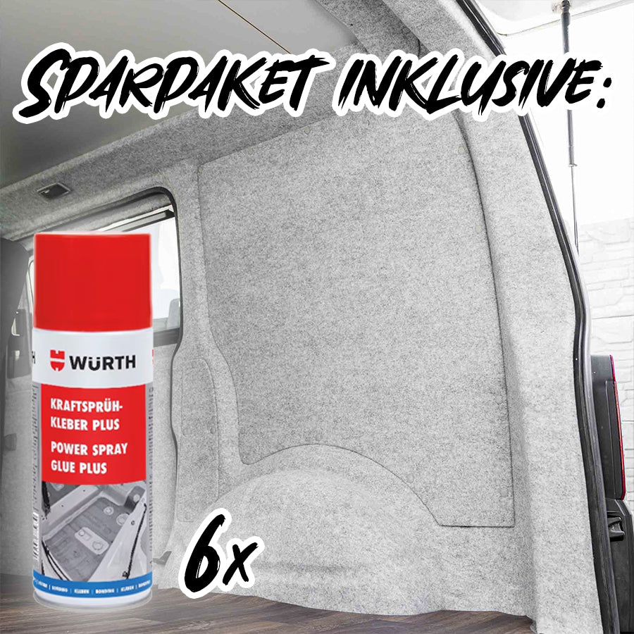 B4F CARPET-FILZ - Sparpaket inkl. Sprühkleber - Filz für deinen Campervan