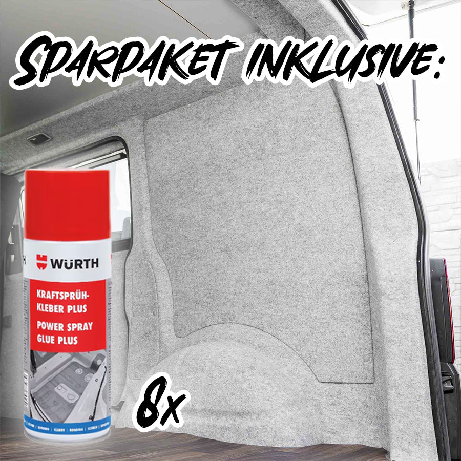 B4F CARPET-FILZ - Sparpaket inkl. Sprühkleber - Filz für deinen Campervan