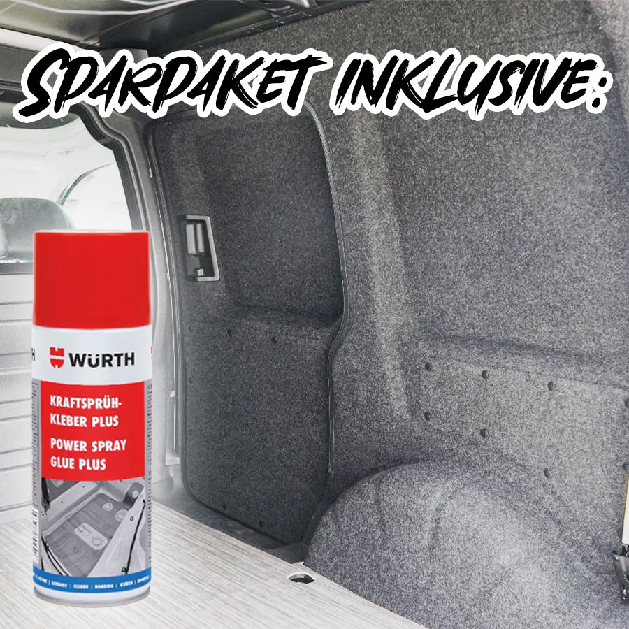 B4F CARPET-FILZ - Sparpaket inkl. Sprühkleber - Filz für deinen Campervan