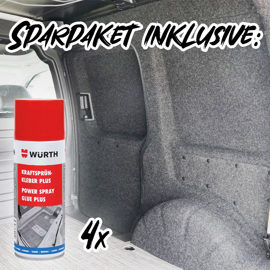 B4F CARPET-FILZ - Sparpaket inkl. Sprühkleber - Filz für deinen Campervan