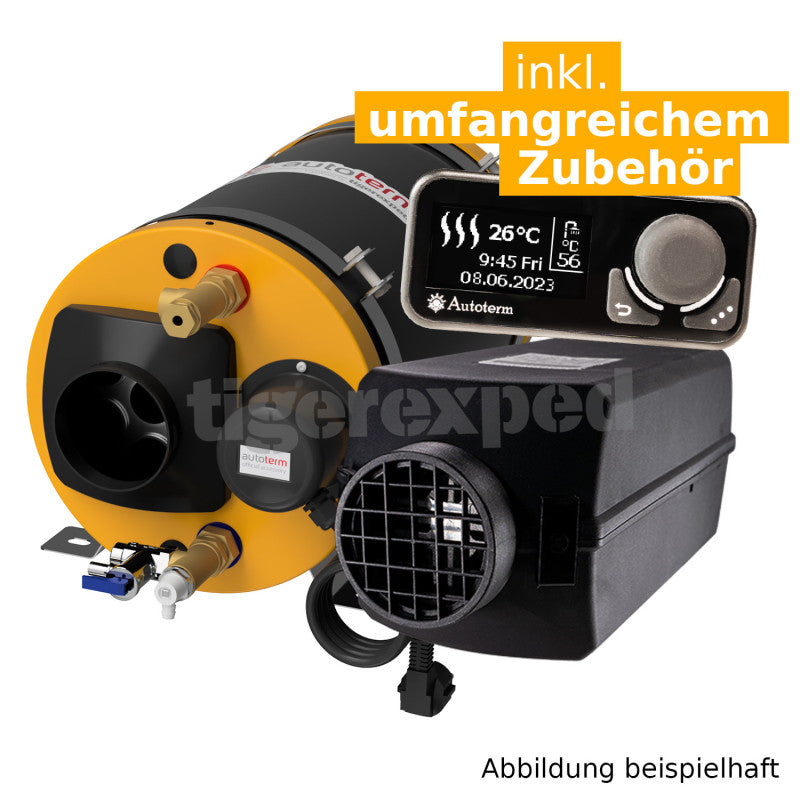 camping boiler 12v 230v Warmduscher-Kit 2.0