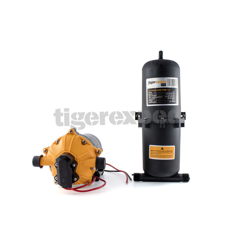 Wasserdrucksystem 12V - Druckwasserpumpe & Druckspeichertank im Set