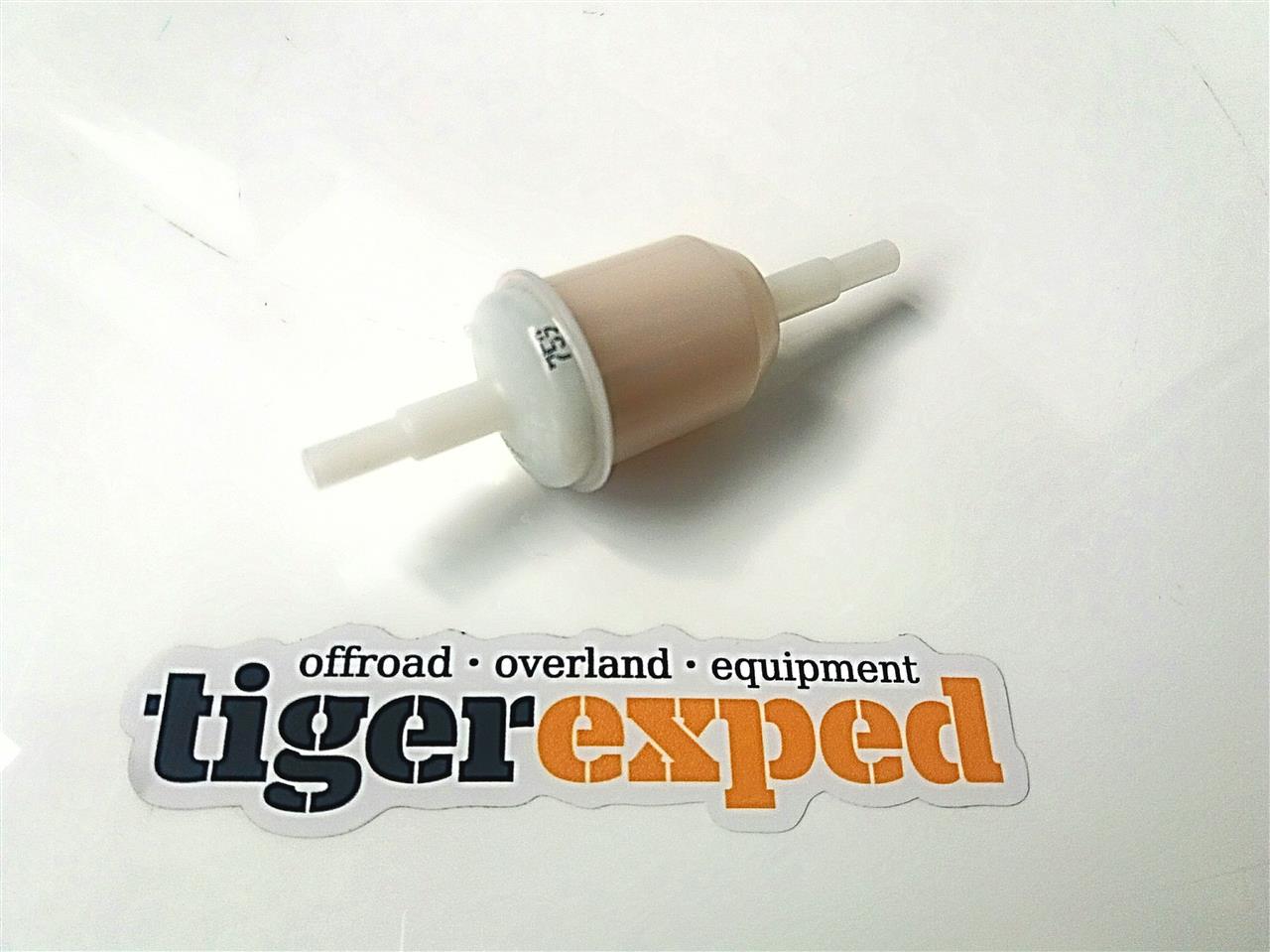 Kraftstofffilter für Schläuche mit 6 und 8 mm Innendurchmesser