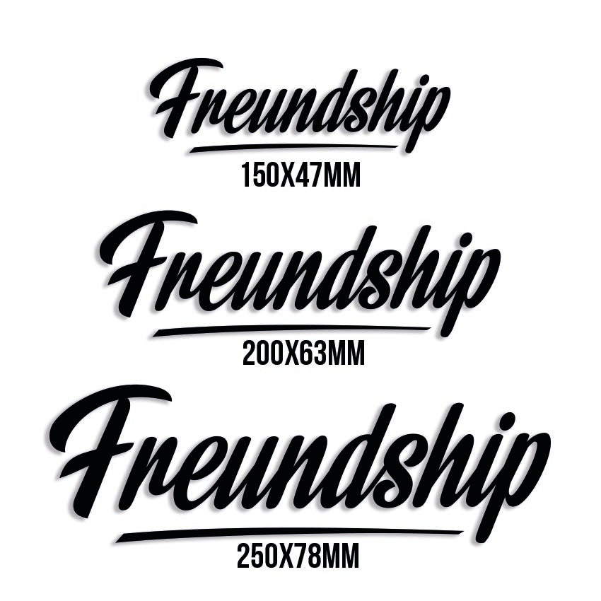 Freundship Logo Sticker Plott