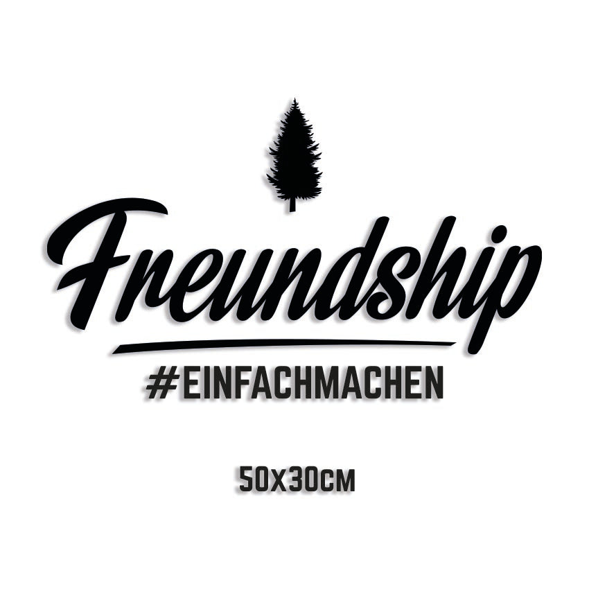 Freundship Logo "#einfachmachen" Sticker groß