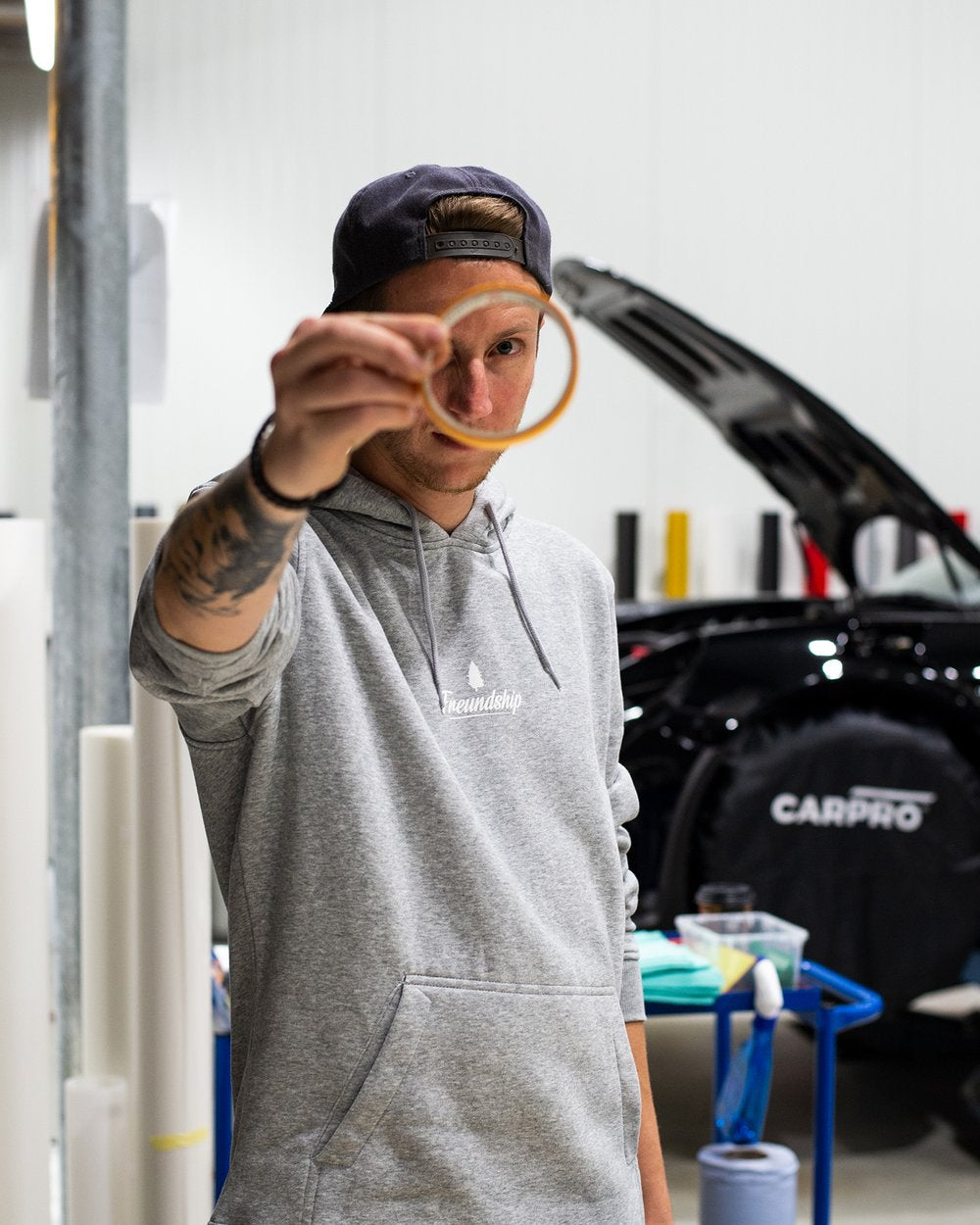 Freundship Hoodie "einfach machen" Backprint