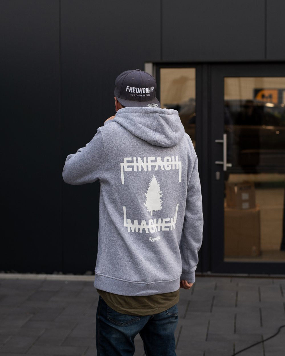 Freundship Hoodie "einfach machen" Backprint