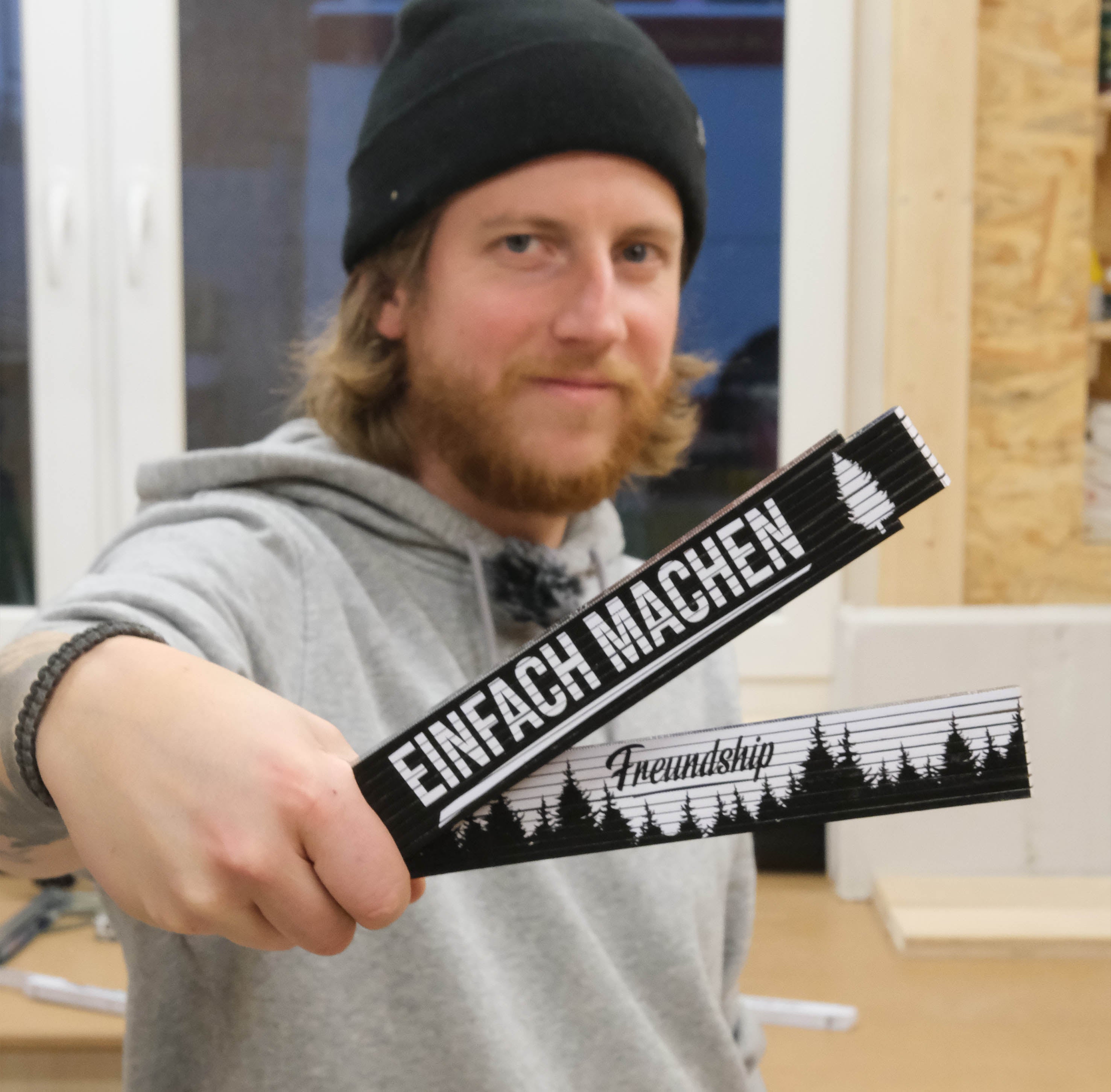 Freundship Zollstock schwarz