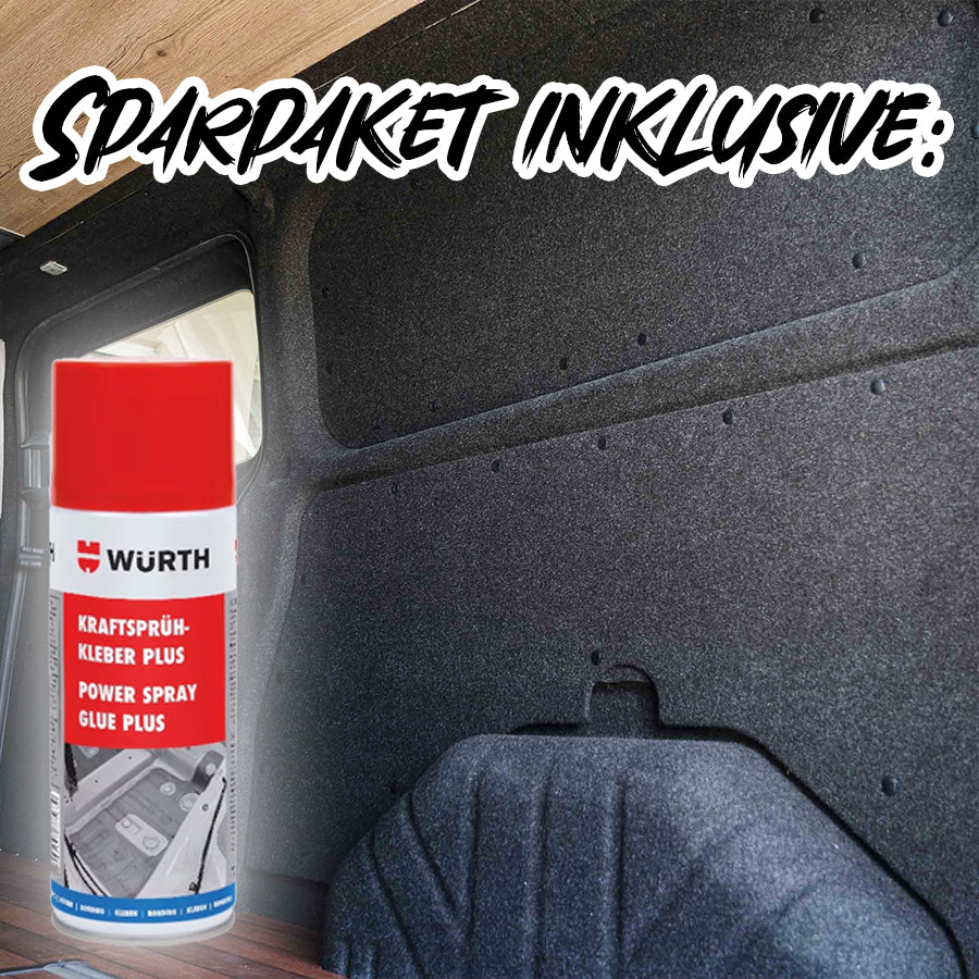 B4F CARPET-FILZ - Sparpaket inkl. Sprühkleber - Filz für deinen Campervan