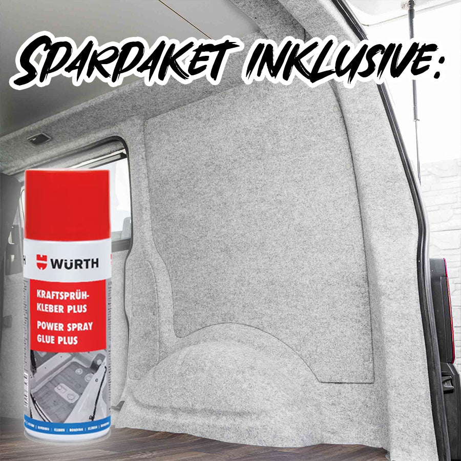 B4F CARPET-FILZ - Sparpaket inkl. Sprühkleber - Filz für deinen Campervan