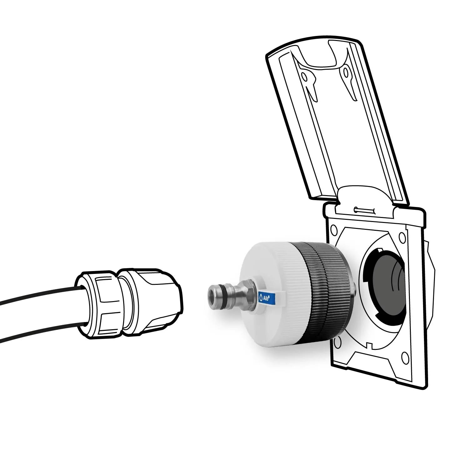 Alb Filter Entry Befülladapter mit Vorfilter