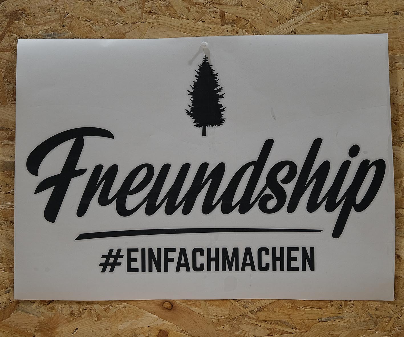 Freundship Logo "#einfachmachen" Sticker groß