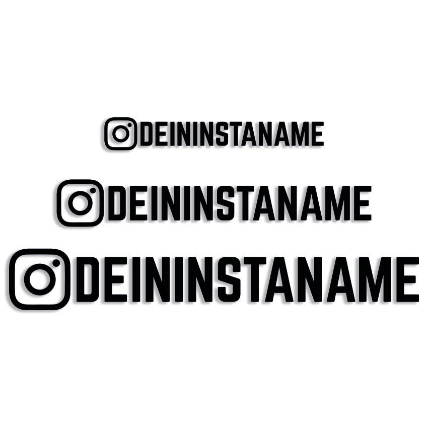 Instagram Sticker Set mit eigenem Namen